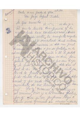 Borrador “Carta a un padre de familia, Dr. Jorge Rafael Videla”, 1979