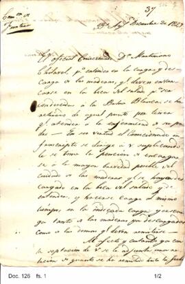 Borrador de una nota enviada por Rosas a su hermano Gervasio, comisionado en la boca del Salado, ...