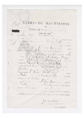 Libro de bautismos 1973