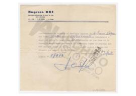 Acuerdo de pago del servicio funebre de Silvina Nogues, firmado por Adelina. 1976