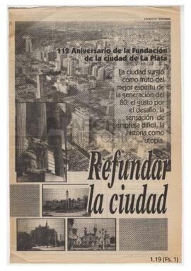 "Hay que recuperar el espíritu fundacional de la ciudad” 1994