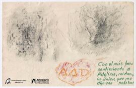 Pintura al pastel y manuscrito de Paris Cédola