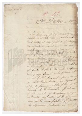 Nota de Tomas Guido al preceptor de la escuela de la Ensenada 1829