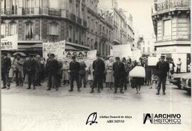 Manifestación en Francia por argentinos desaparecidos 1979