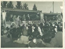 Juan Domingo Perón en actos multitudinarios