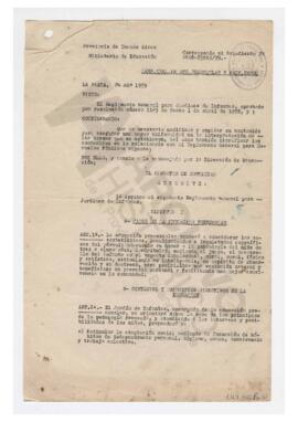 Resolución Nº 03492 Provincia de Bs As, Ministerio de Educación, La Plata, 1959