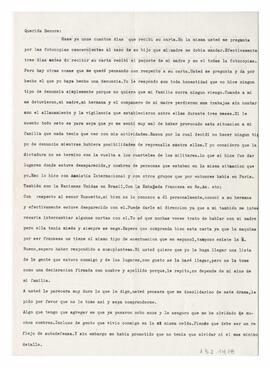 Carta enviada a Adelina desde Grenoble, Francia. Firmada por Gustavo. 1984