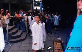 Inauguración mural fin de curso Escuela Joaquín V. González 2004