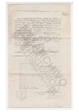 Acta de fallecimiento de Silvina Nogues. 1976