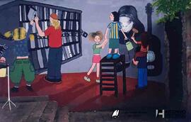 Inauguración mural fin de curso Escuela Joaquín V. González 2004