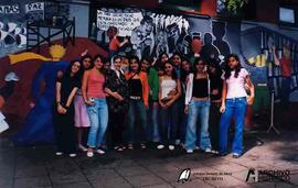 Inauguración mural fin de curso Escuela Joaquín V. González 2004