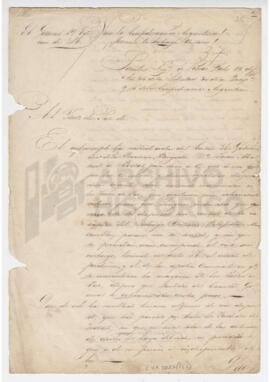 Documento firmado por Antonino Reyes, 1845