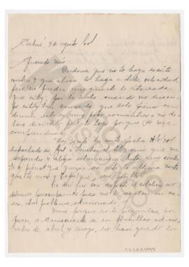 arta enviada a Luis María Alaye por Adelina. 1951, Carhué