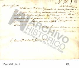 Ordenes expedidas por la Comisión de Fronteras a Vicente González para proceder a realizar las di...