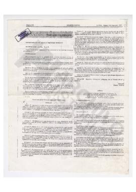 Copia del Boletín Oficial , La Plata, martes 7 de febrero de 1995 (Decreto 4457, La Plata 1994