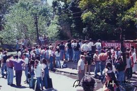 Demolición muro de la Facultad de Arquitectura 1995