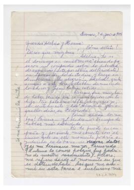 Carta enviada por María Teresa 1999