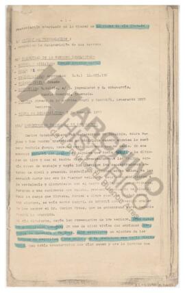 Denuncia de desaparición de Carlos Esteban Alaye. La Plata, 1984