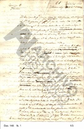 Borrador de una nota dictada por Rosas con algunas observaciones relativas a disposiciones del go...