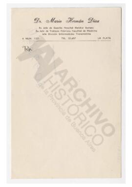 Papel con anotación de Adelina