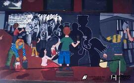 Inauguración mural fin de curso Escuela Joaquín V. González 2004