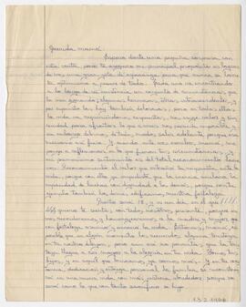 Carta firmada por Ramón, enviada a su mamá (La letra es de Manuel Cannizzo)