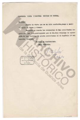 Disposición de ejecución de medidas de prueba solicitadas al Juez. 1979