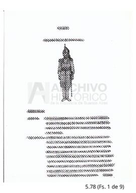Dibujo y descripción de soldados pertenecientes a la colección de regimientos