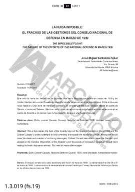 Exiliados en Galatea. La huida imposible: el fracaso de las gestiones del Consejo Nacional de Def...
