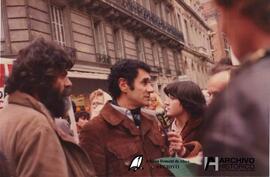 Manifestación en Francia por argentinos desaparecidos 1979
