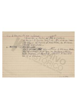 Manuscrito de Adelina “Sra. de Benvenutto me informa”