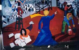 Inauguración mural fin de curso Escuela Joaquín V. González 2004