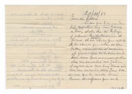 Carta enviada a Adelina. Firmada, Chocha. 1983