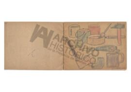 Cuaderno de dibujo y calcado.