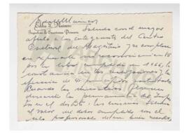 Tarjeta de agradecimiento a Adelina. Brandsen. 1967