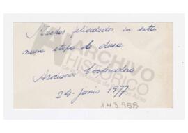Asociación cooperadora 1977