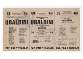 Boleta del Partido de Acción Popular para la Liberación, Provincia de Buenos Aires, octava secció...