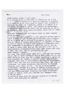 Correspondencia con Gino Baumman. Cartas con material, información y comentarios. 2008