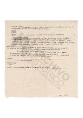 Escritura mecanografiada de Carlos