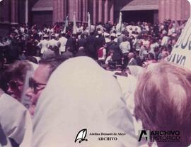 Centenario La Plata, escrache a Bignone 1982