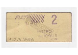 Boleto del metro autobús RATP