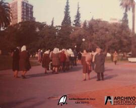 Entrega petitorio al Gobierno Provincial, Plaza San Martín 1981