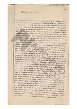 Declaración de Albano Eduardo Harguindeguy, 1984