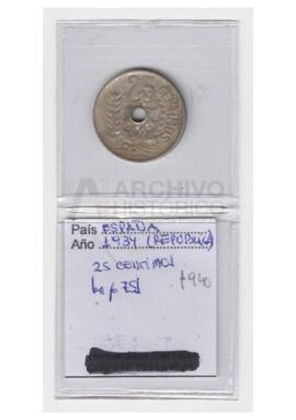 25 céntimos, año 1934 (1 moneda)