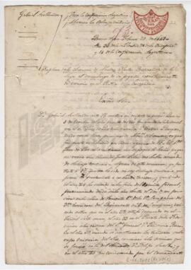 Pedido de Gabriel Avellaneda, ex preso, al juez Teodoro Piñero, 1843