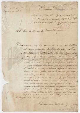 Circular. Santos Lugares, Antonino Reyes 1841