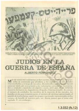 Judíos en la guerra de España. Alberto Fernández. Pág. 12