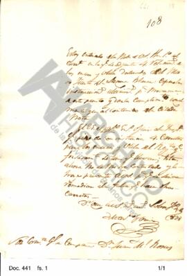 El teniente coronel García dirige una nota a Rosas en la cual acusa recibo de cuatro relaciones s...