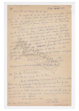 Copias de cartas de la Dirección General de Escuelas hechas por Licia