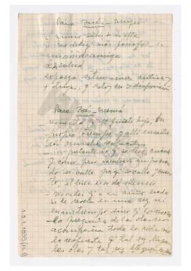 Escrito de Adelina a la nuera: “Para Inés-mamá”